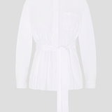 Belted Shirt, White