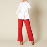 Belted Shirt, White