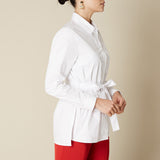 Belted Shirt, White