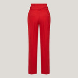 Red Wide Leg Trousers