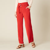 Red Wide Leg Trousers