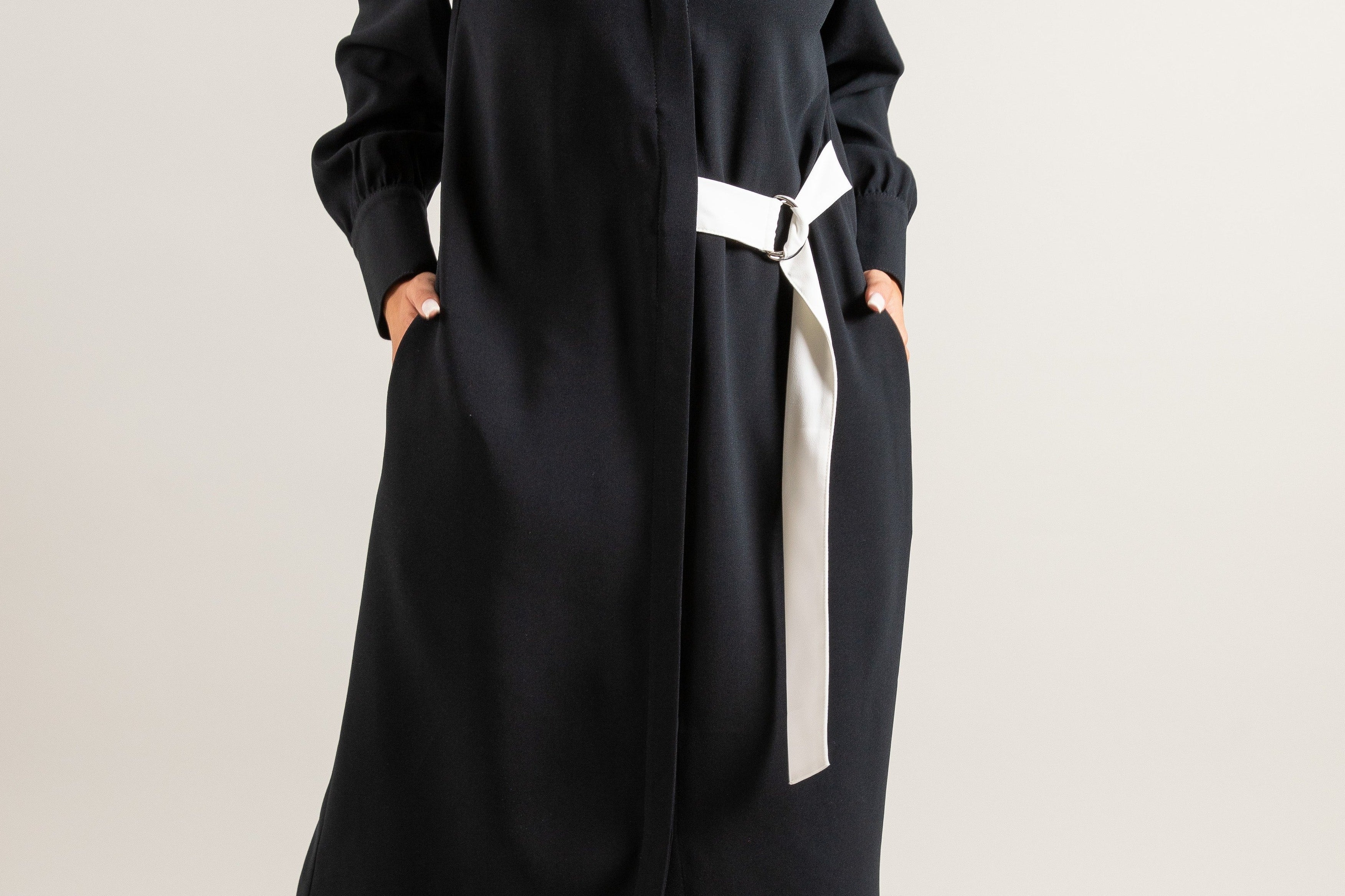 MONOCHROME SHIRT DRESS